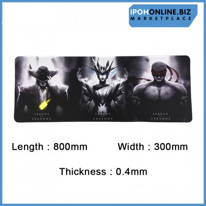 League Of Legend 800mm x 300mm Gaming Edition 4mm Thick Mouse Pad Mat League Of Legend 800mm x 300mm Gaming Edition 4mm Thick Mouse Pad Mat